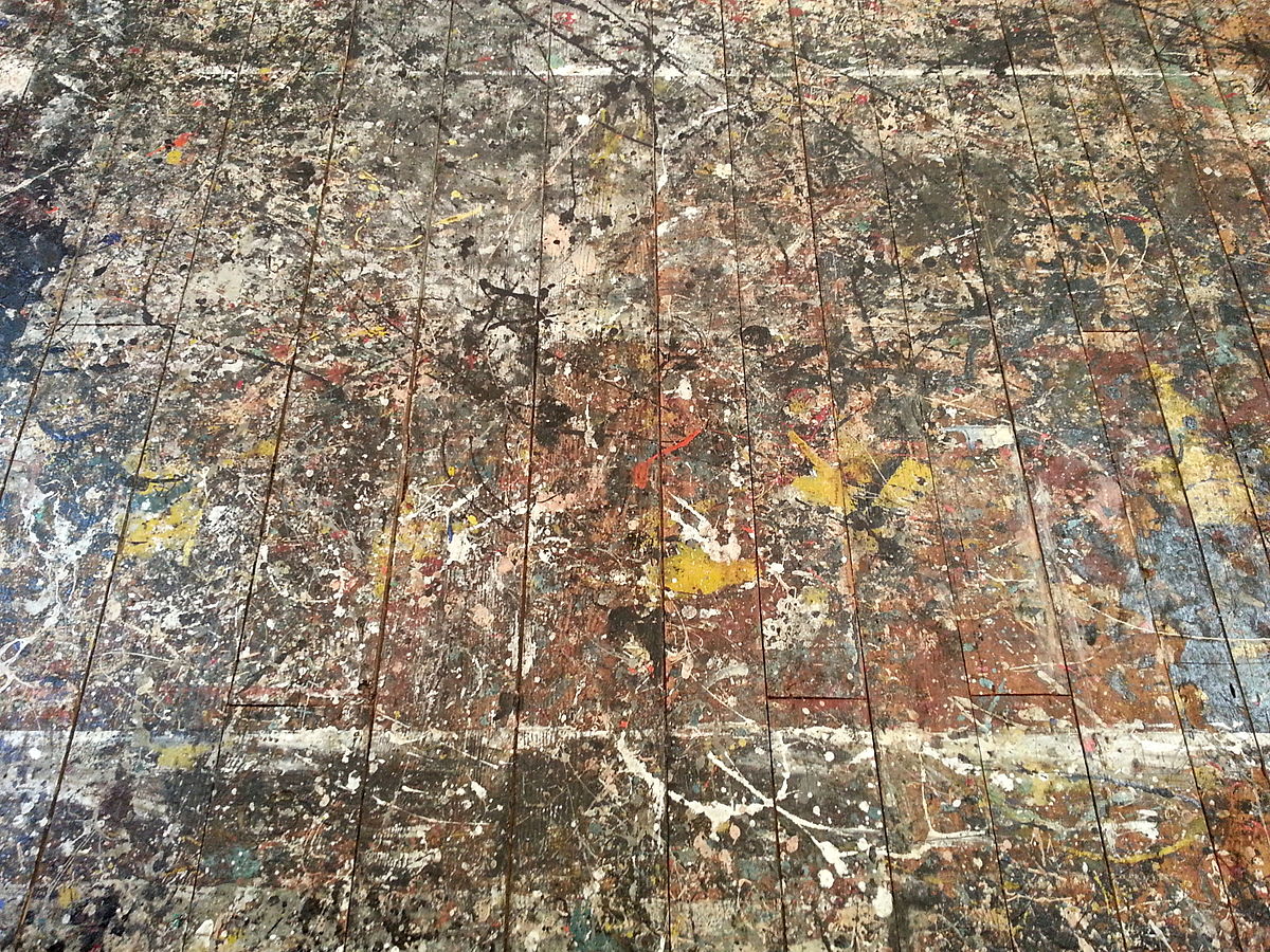 Jackson Pollocks Fußboden